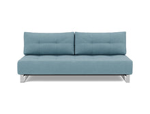 Load image into Gallery viewer, Supremax D.E.L. Sleeper Sofa front view - 525 Mixed Dance Light Blue