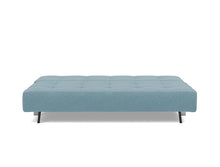 Load image into Gallery viewer, Supremax D.E.L. Sleeper Sofa 03 bed front - 525 Mixed Dance Light Blue