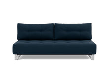 Load image into Gallery viewer, Supremax D.E.L. Sleeper Sofa front view - 528 Mixed Dance Blue