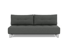 Load image into Gallery viewer, Supremax D.E.L. Sleeper Sofa front view - 529 Bouclé Charcoal