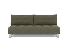 Load image into Gallery viewer, Supremax D.E.L. Sleeper Sofa front view - 535 Bouclé Forest Green