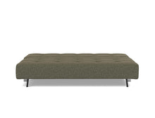 Load image into Gallery viewer, Supremax D.E.L. Sleeper Sofa 03 bed front - 535 Bouclé Forest Green