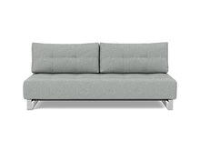 Load image into Gallery viewer, Supremax D.E.L. Sleeper Sofa front view - 538 Melange Light Grey
