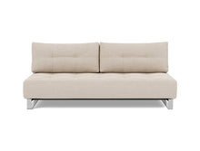 Load image into Gallery viewer, Supremax D.E.L. Sleeper Sofa front view - 612 Blida Sand Grey