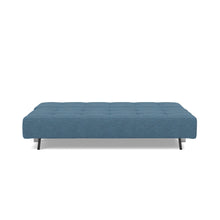 Load image into Gallery viewer, Supremax D.E.L. Sleeper Sofa 03 bed front - 302 Weda Blue