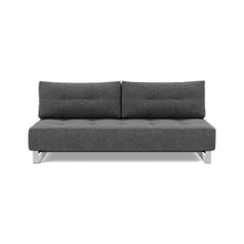 Load image into Gallery viewer, Supremax D.E.L. Sleeper Sofa front view - 350 Taura Deep Grey