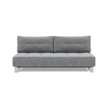 Load image into Gallery viewer, Supremax D.E.L. Sleeper Sofa front view - 351 Taura Slate Grey