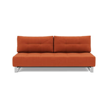 Load image into Gallery viewer, Supremax D.E.L. Sleeper Sofa front view - 412 Esina Rust Orange