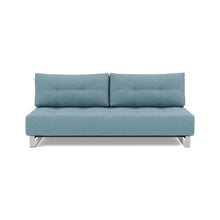 Load image into Gallery viewer, Supremax D.E.L. Sleeper Sofa front view - 525 Mixed Dance Light Blue