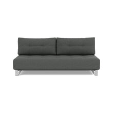 Load image into Gallery viewer, Supremax D.E.L. Sleeper Sofa front view - 529 Bouclé Charcoal