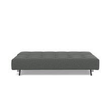 Load image into Gallery viewer, Supremax D.E.L. Sleeper Sofa 03 bed front - 529 Bouclé Charcoal