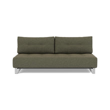Load image into Gallery viewer, Supremax D.E.L. Sleeper Sofa front view - 535 Bouclé Forest Green