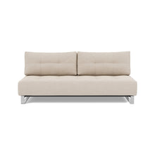 Load image into Gallery viewer, Supremax D.E.L. Sleeper Sofa front view - 612 Blida Sand Grey