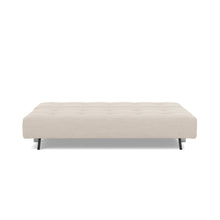 Load image into Gallery viewer, Supremax D.E.L. Sleeper Sofa 03 bed front - 612 Blida Sand Grey