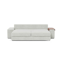 Load image into Gallery viewer, Vilander Sleeper Sofa with Wide Arms in 256 Adario Fog - bed front