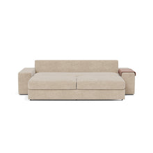 Load image into Gallery viewer, Vilander Sleeper Sofa with Wide Arms in 257 Adario Taupe - bed front