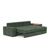 Load image into Gallery viewer, Vilander Sleeper Sofa with Wide Arms in 281 Avella Pine Green - bed 3 4