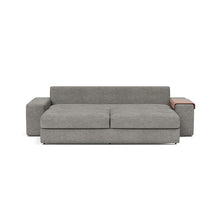 Load image into Gallery viewer, Vilander Sleeper Sofa with Wide Arms in 282 Avella Warm Grey - bed front