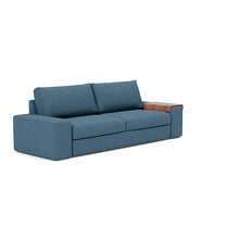 Load image into Gallery viewer, Vilander Sleeper Sofa with Wide Arms in 302 Weda Blue - sofa 3 4
