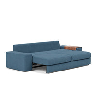Load image into Gallery viewer, Vilander Sleeper Sofa with Wide Arms in 302 Weda Blue - bed 3 4