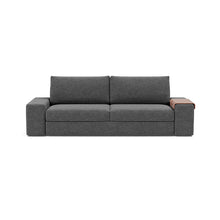Load image into Gallery viewer, Vilander Sleeper Sofa with Wide Arms in 350 Taura Deep Grey - sofa front