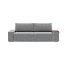 Load image into Gallery viewer, Vilander Sleeper Sofa with Wide Arms in 351 Taura Slate Grey - sofa front