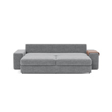 Load image into Gallery viewer, Vilander Sleeper Sofa with Wide Arms in 351 Taura Slate Grey - bed front