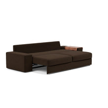 Load image into Gallery viewer, Vilander Sleeper Sofa with Wide Arms in 358 Taura Chocco - bed 3 4