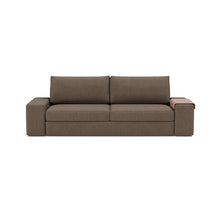 Load image into Gallery viewer, Vilander Sleeper Sofa with Wide Arms in 411 Esina Cedar Brown - sofa front
