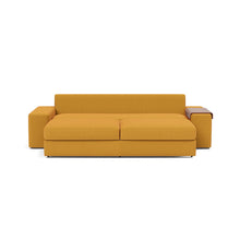 Load image into Gallery viewer, Vilander Sleeper Sofa with Wide Arms in 507 Elegance Burned Curry - bed front