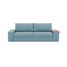 Load image into Gallery viewer, Vilander Sleeper Sofa with Wide Arms in 525 Mixed Dance Light Blue - sofa front