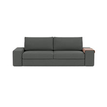 Load image into Gallery viewer, Vilander Sleeper Sofa with Wide Arms in 529 Boucle Charcoal - sofa front