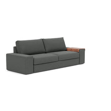 Load image into Gallery viewer, Vilander Sleeper Sofa with Wide Arms in 529 Boucle Charcoal - sofa 3 4