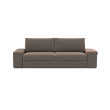 Load image into Gallery viewer, Vilander Sleeper Sofa with Wide Arms in 530 Boucle Taupe - sofa front