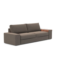 Load image into Gallery viewer, Vilander Sleeper Sofa with Wide Arms in 530 Boucle Taupe - sofa 3 4