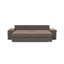 Load image into Gallery viewer, Vilander Sleeper Sofa with Wide Arms in 530 Boucle Taupe - bed front