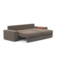 Load image into Gallery viewer, Vilander Sleeper Sofa with Wide Arms in 530 Boucle Taupe - bed 3 4