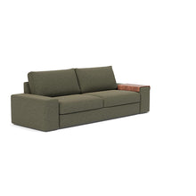 Load image into Gallery viewer, Vilander Sleeper Sofa with Wide Arms in 535 Boucle Forest Green - sofa 3 4