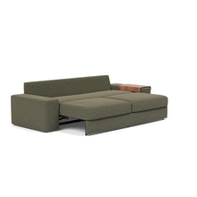 Load image into Gallery viewer, Vilander Sleeper Sofa with Wide Arms in 535 Boucle Forest Green - bed 3 4