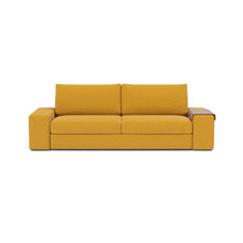 Load image into Gallery viewer, Vilander Sleeper Sofa with Wide Arms in 536 Boucle Ochre - sofa front