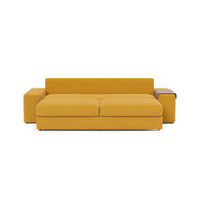Load image into Gallery viewer, Vilander Sleeper Sofa with Wide Arms in 536 Boucle Ochre - bed front
