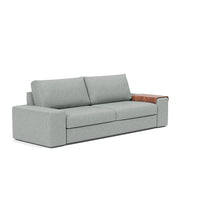 Load image into Gallery viewer, Vilander Sleeper Sofa with Wide Arms in 538 Melange Light Grey - sofa 3 4
