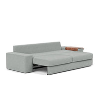 Load image into Gallery viewer, Vilander Sleeper Sofa with Wide Arms in 538 Melange Light Grey - bed 3 4
