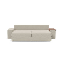 Load image into Gallery viewer, Vilander Sleeper Sofa with Wide Arms in 539 Boucle Beige - bed front