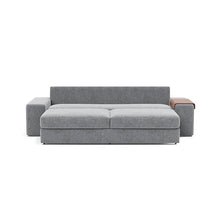 Load image into Gallery viewer, Vilander Sleeper Sofa with Wide Arms in 565 Twist Granite - bed front