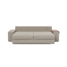 Load image into Gallery viewer, Vilander Sleeper Sofa with Wide Arms in 579 Kenya Gravel - bed front