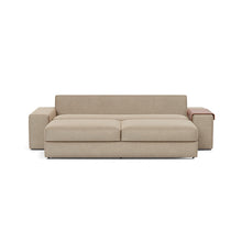 Load image into Gallery viewer, Vilander Sleeper Sofa with Wide Arms in 587 Phobos Mocha - bed front