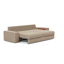 Load image into Gallery viewer, Vilander Sleeper Sofa with Wide Arms in 587 Phobos Mocha - bed 3 4