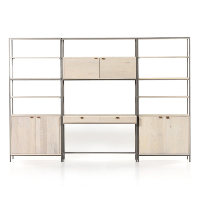 Davis Wall Desk with Bookcases - Hausful