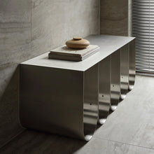 Load image into Gallery viewer, Kristina Dam Studio Curved Bench - Stainless Steel